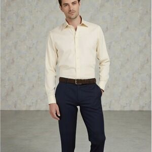 Camicissima Slim Fit Dress Shirt Mod. Catania Ivory White 100% Cotton